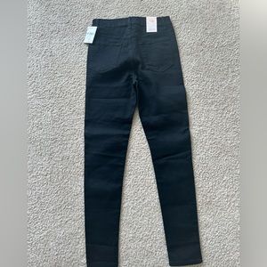 High rise skinny black jeans (some stretch) size 27